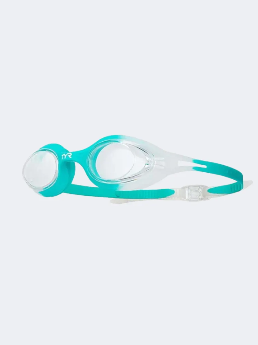 Tyr Hydra Flare Unisex Swim Goggles Clear/Turquoise