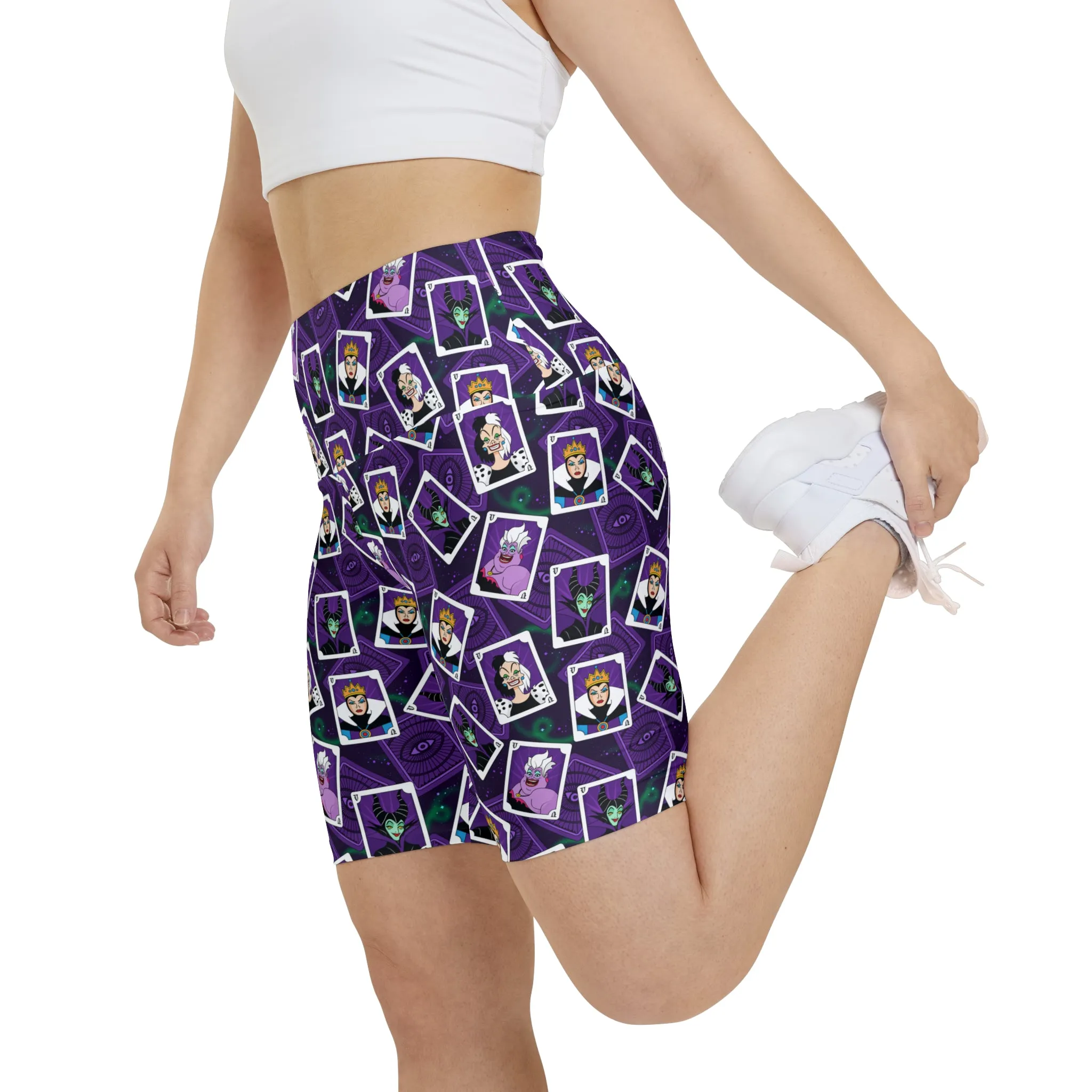 Villains Cards Women's Athletic Workout Shorts