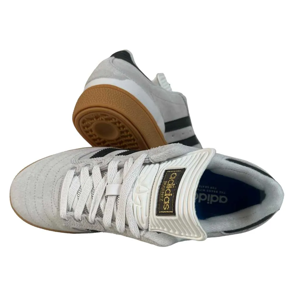 White Grey Shaoli Gum Busenitz Adidas Skateboarding Suede Shoes