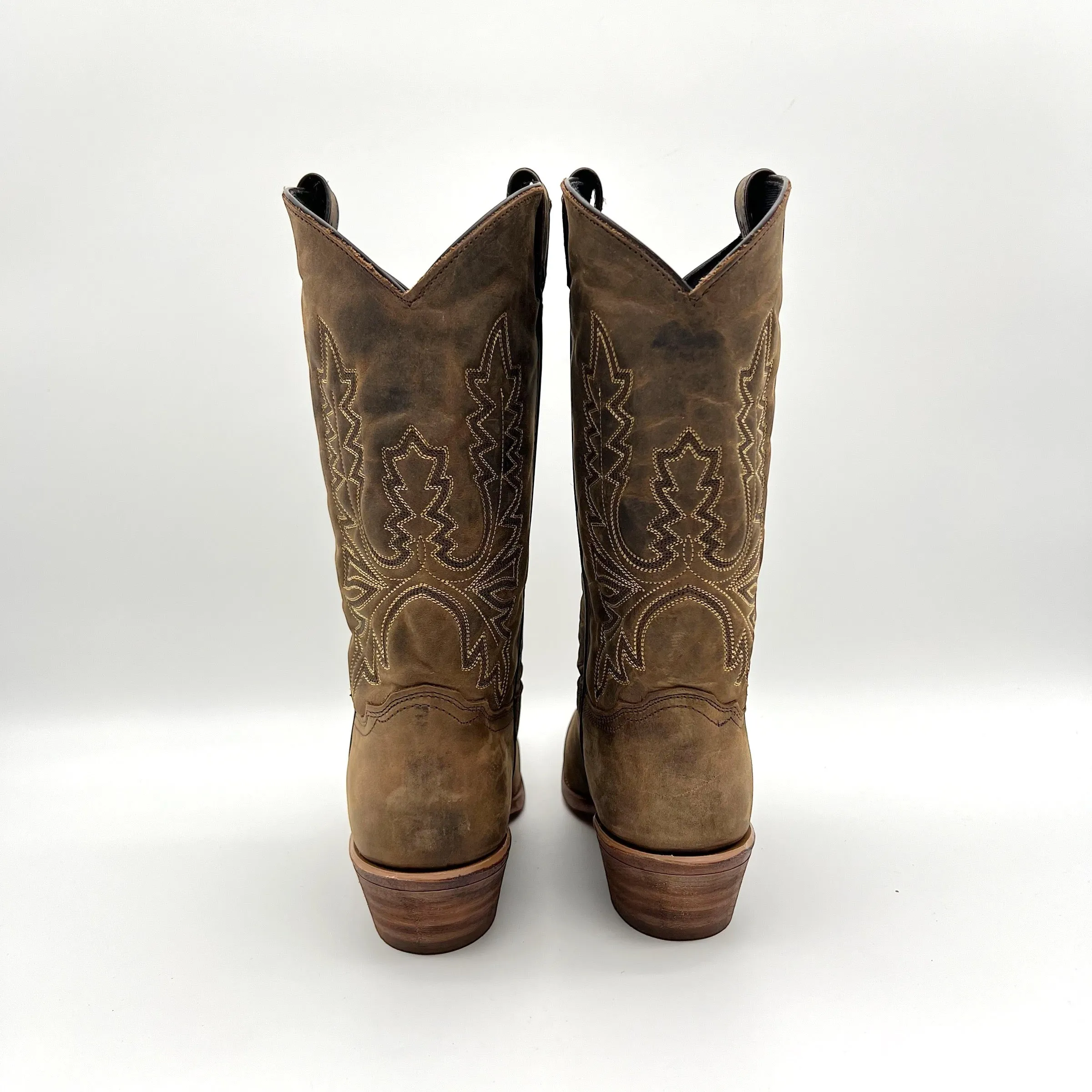 Women's Brown Cowboy Boots- Size 9.5