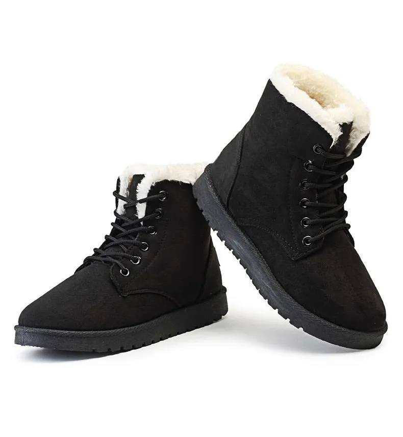 Women's Winter Fur-Lined Snow Boots