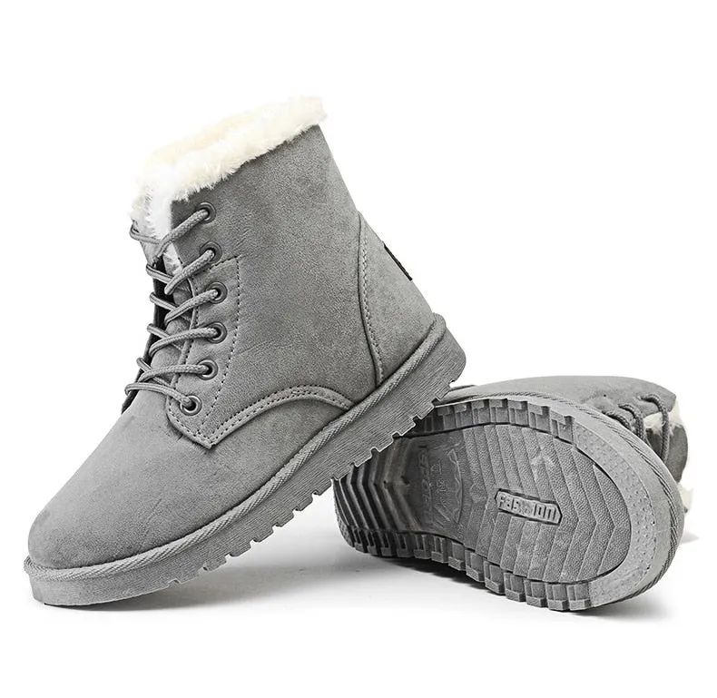 Women's Winter Fur-Lined Snow Boots