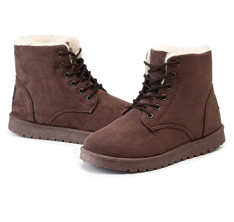 Women's Winter Fur-Lined Snow Boots